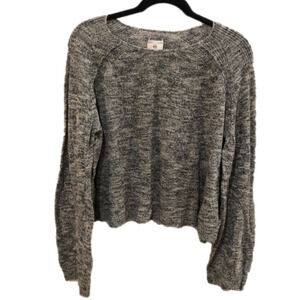 ADRIANO Goldschmied linen blend long sleeve top. Size L.